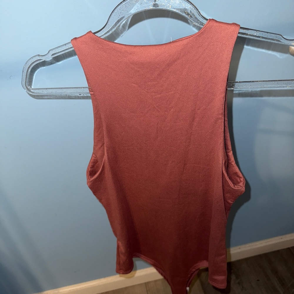 T.J.Maxx Sleeveless Bodysuit in Warm Rust - Picture 4 of 4